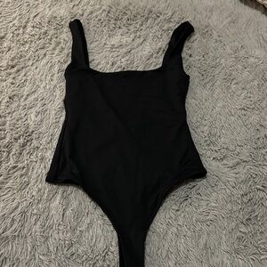 Black Sleeveless Bodysuit Zara